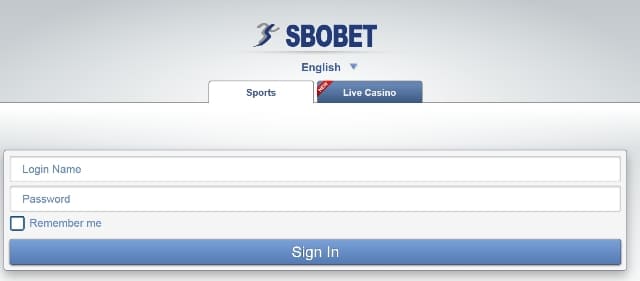 login sbobet